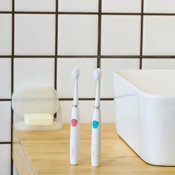 

Adult Toothbrush Household Battery Sound Wave Automatic Soft Bristle Waterproof COUPLE'S Men and Women Smart Whitening Electric