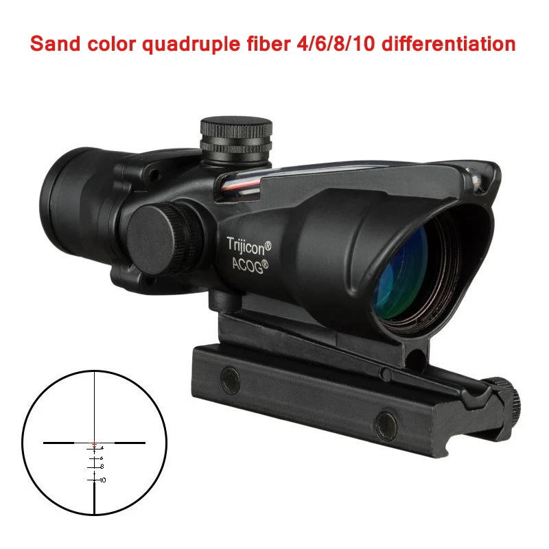 

New Red Dot Holographic 4X32 Fiber Conch Rifle Mirror Water Gun Universal Metal Sight Cross / Sharp Angle Differentiation Scope