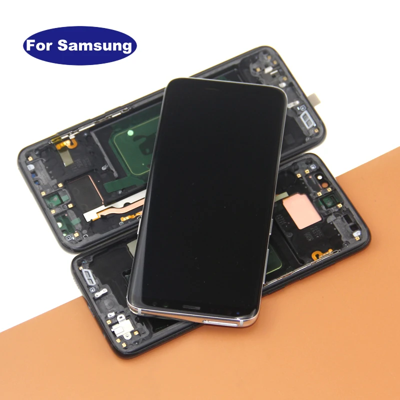 

SUPER AMOLED LCD for SAMSUNG GALAXY S8 Display G950 G950F Touch Screen Digitizer Replacement Black +tool