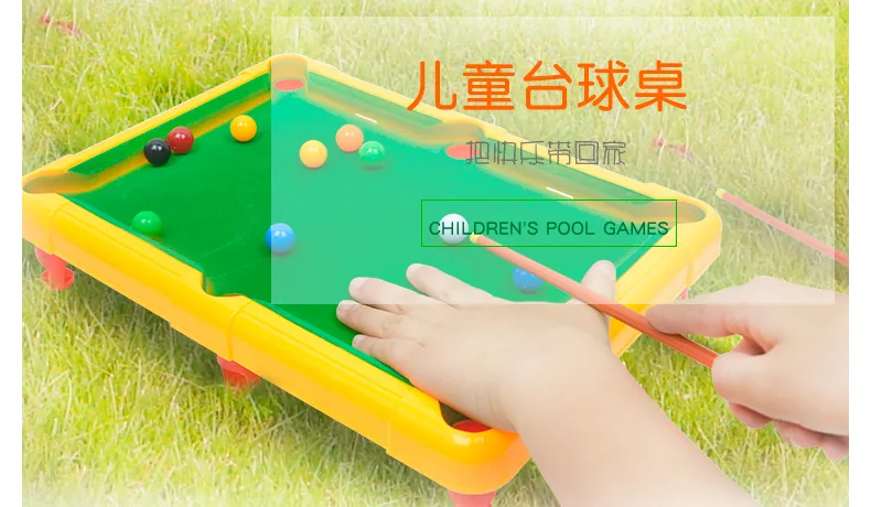 Haiyangzhixing маленький бильярдный стол Игрушечная модель Бильярд детская настольная двойная Интерактивная Развивающая игра