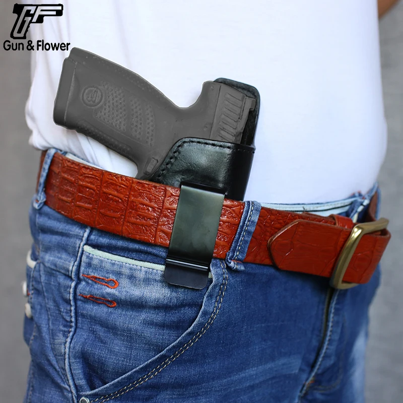 Пистолет и цветок IWB итальянская кожаная кобура Телец Millennium G2 PT111 PT132 PT138 PT140 PT145 PT745 G2C чехол для пистолета