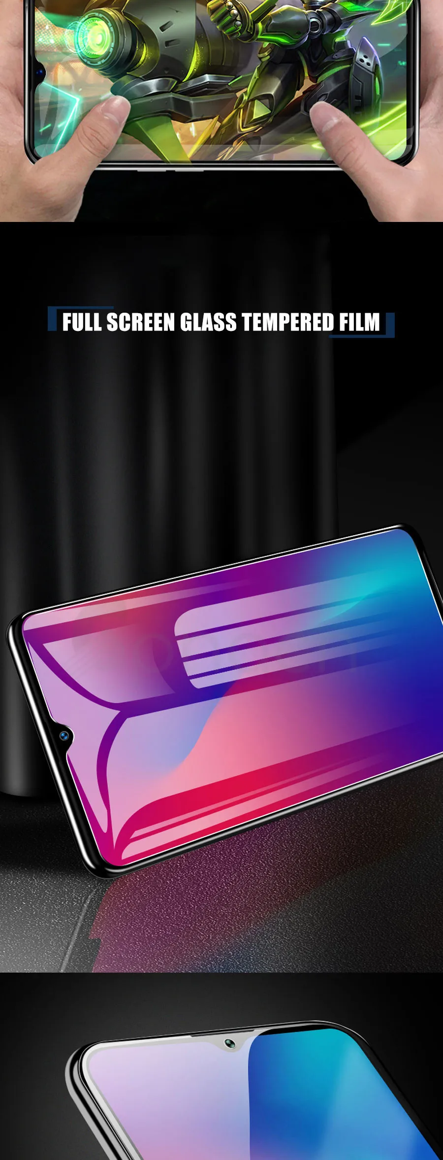 Закаленное Стекло для samsung Galaxy A20e A20 A30 A50 A70 A90 Экран Защитная пленка для A40s A10 A40 A60 A80 M10 M20 M30 M40 Стекло