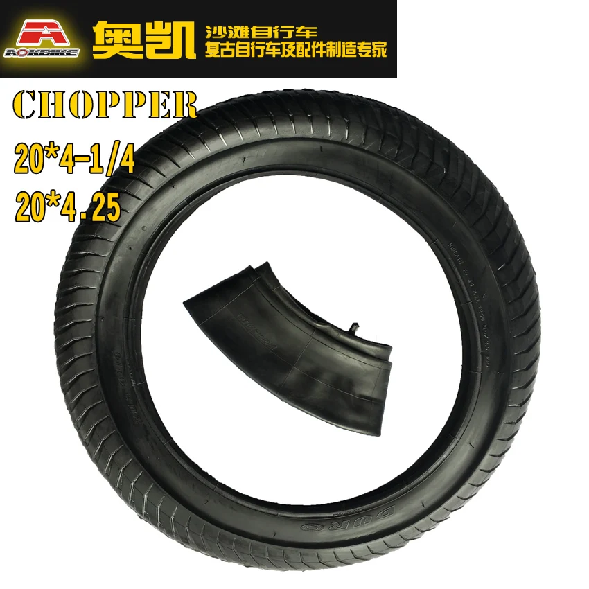 Chopper Bike Tire With Tube 20x4.25" Bike Tire Accessories Parts Repair Parts Flat Tire Replacementent Low Rider - Tires - AliExpress