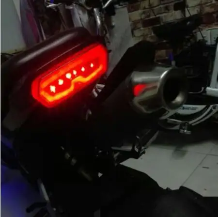 Мотоцикл Красный светодиодный тормоз Встроенный задний фонарь Поворотная подгонка сигнала для Honda CBR650F