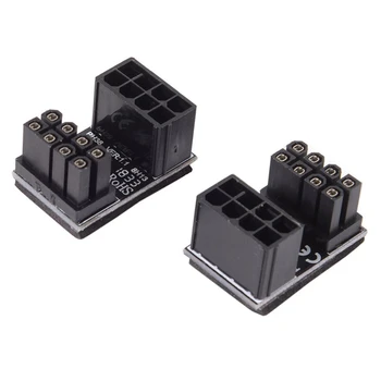 

Atx 8pin Male 180 Degree Angled To 8pin Female Power Adapter For Desktops Ie Card