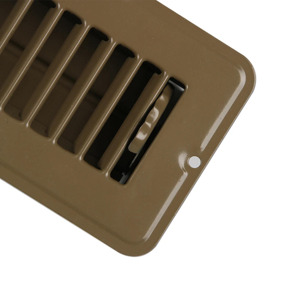 2" x 14" Brown Floor Air Register Floor Diffuser with Holes for RV and Home