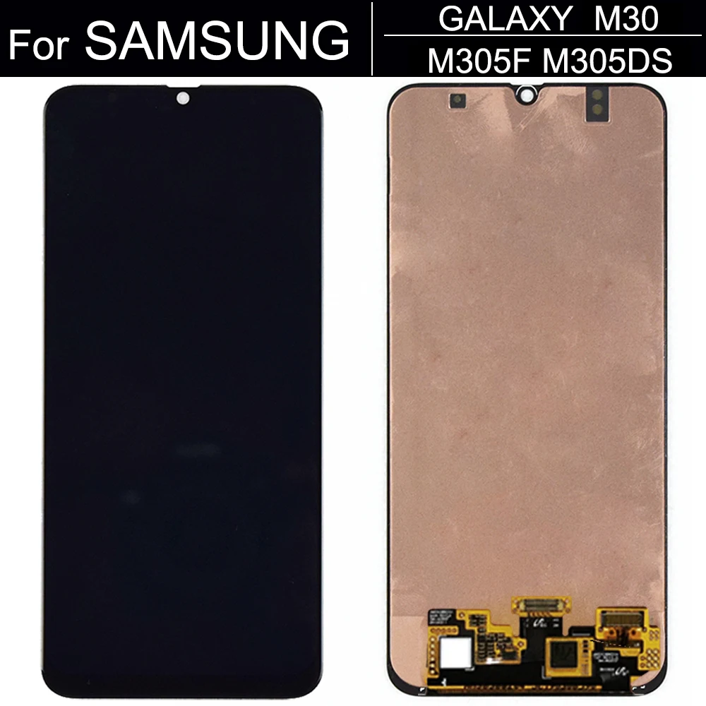 

6.4" TFT LCD For SAMSUNG Galaxy M30 2019 M305 M305F M305G Display M30S M307 M307FN LCD Screen Touch Sensor Digitizer Assembly
