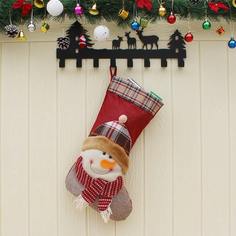 

2019 Creative Santa Claus Christmas Stocking Candy Socks Christmas Gift Bag Christmas Decor Party Decorations Xmas Gift For Kids