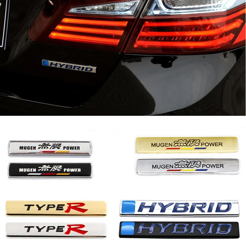 1 шт Для Mugen Мощность Typer Гибридный Эмблема Honda Jazz Jade Accord Fit пилотный гражданский CRV