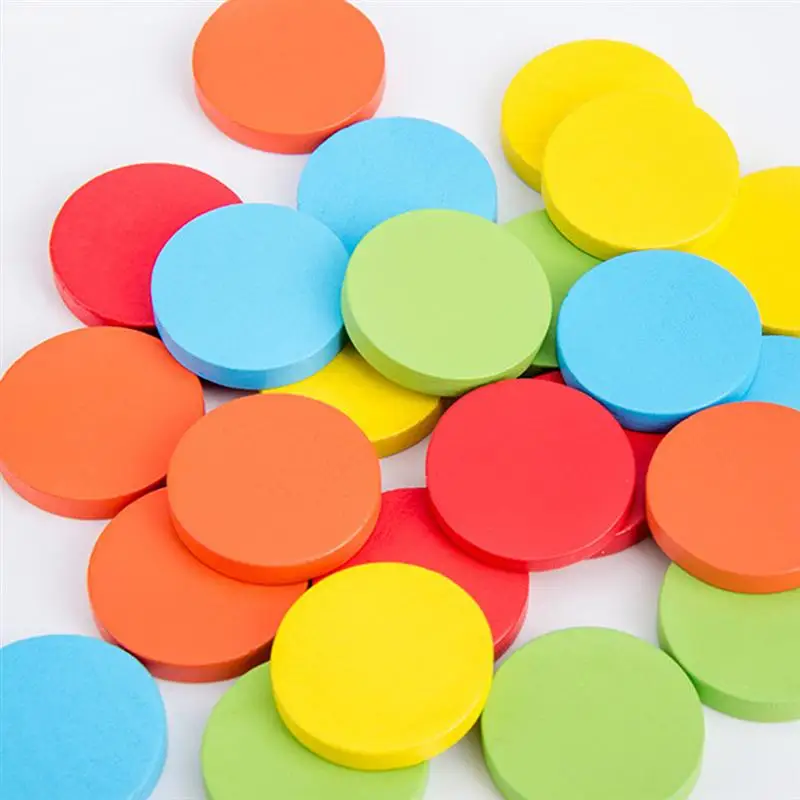 1 Set Color Classification Cup Desktop Game Toy Early Educational Toy Playthings Wooden Toys For Kids Children Kindergarten