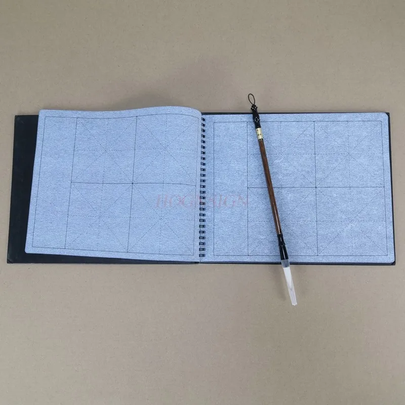 초보자용 붓글씨 원단 매트, 중국 서예 연습, 교차 피규어 세트