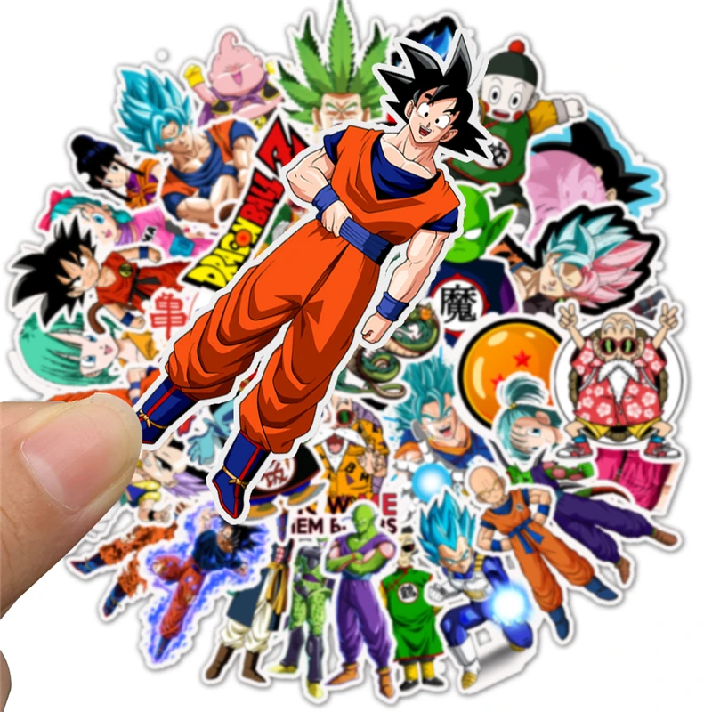 50 шт./упак. мультфильм наклейки Dragon Ball Супер аниме для ноутбука сумки велосипед Телефон багаж Стайлинг милые игрушки Doodle ПВХ креативный