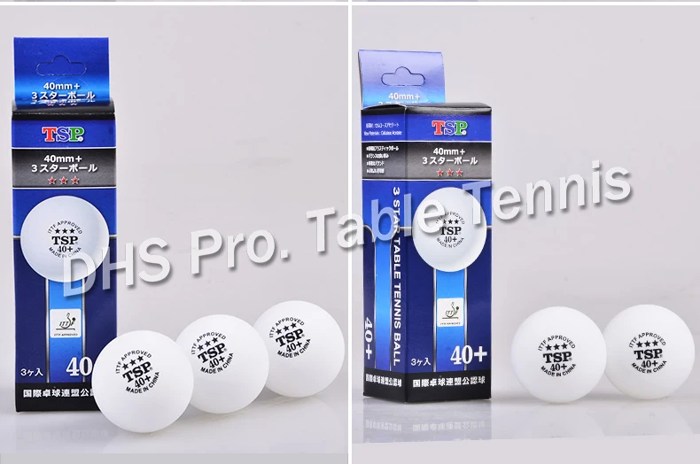 Original TSP 6pcs/lot new material table tennis ball 40+ 3 stars