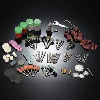 

New 166PCS 1/8" Shank Rotary Tool Accessories Set Sanding Polishing Grinding Cutting Accessory Bit