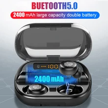 V11 TWS Bluetooth наушники 4000 мАч светодиодный дисплей беспроводные Bluetooth V5.0 наушники 9D стерео водонепроницаемые наушники с микрофоном