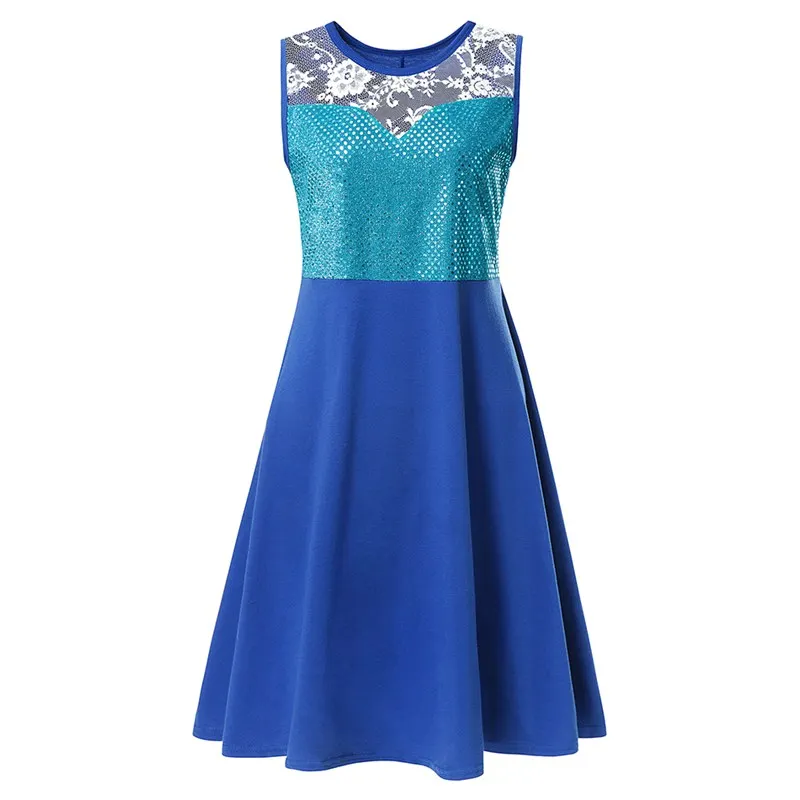 Dress Q VOGUEON/Одежда для мамы и дочки; Женский Повседневный Сарафан-туника; платье на Хэллоуин с принтом «История игрушек» Buzz Bo Peep Maleficent Moana «Микки» и «Минни» - Цвет: Dress Q