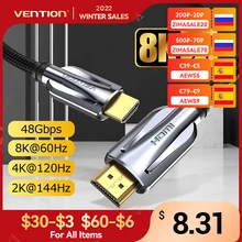 

Vention HDMI 2.1 Cable 4K 8K Male to Male HDMI Cable for Switch Splitter TV PS3/4 Smart Box Projector High Speed HDMI Cable 8k