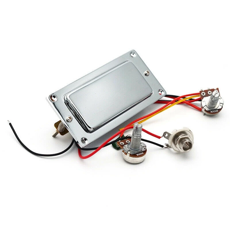 

Electric Guitar Pickup Pre-Wired Dual Mini Humbucker Volume Tone Control