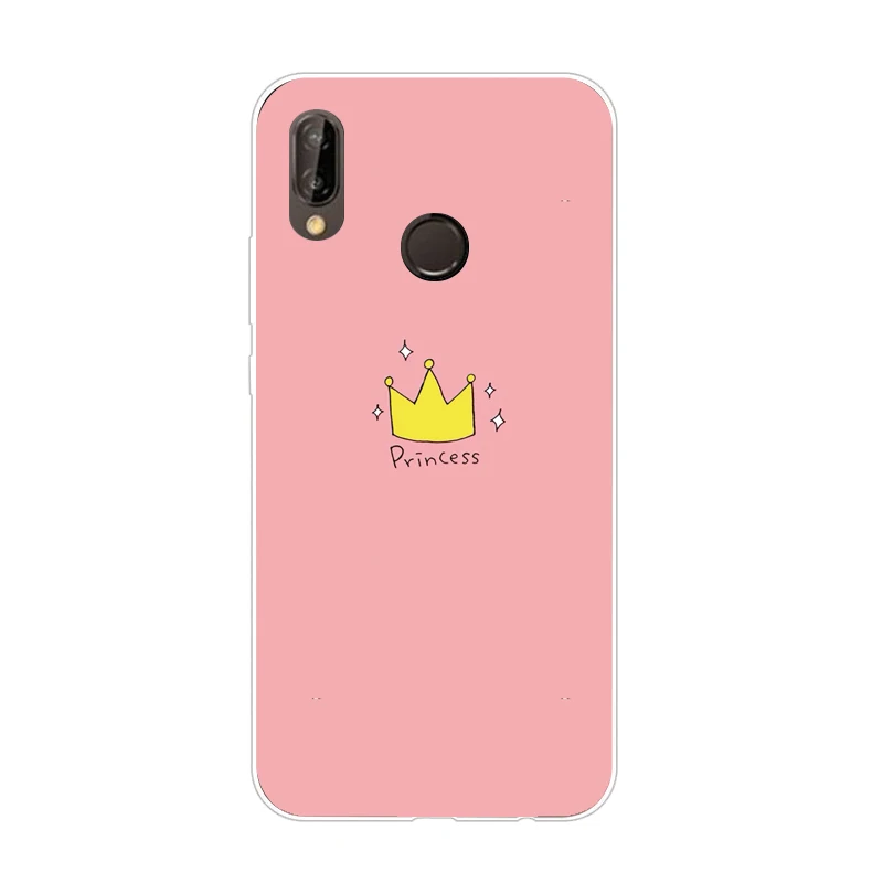 Case For Huawei Y9 Cover Transparent Cartoon Soft TPU Silicon Phone Case For Huawei Y9 Back Cover Fundas