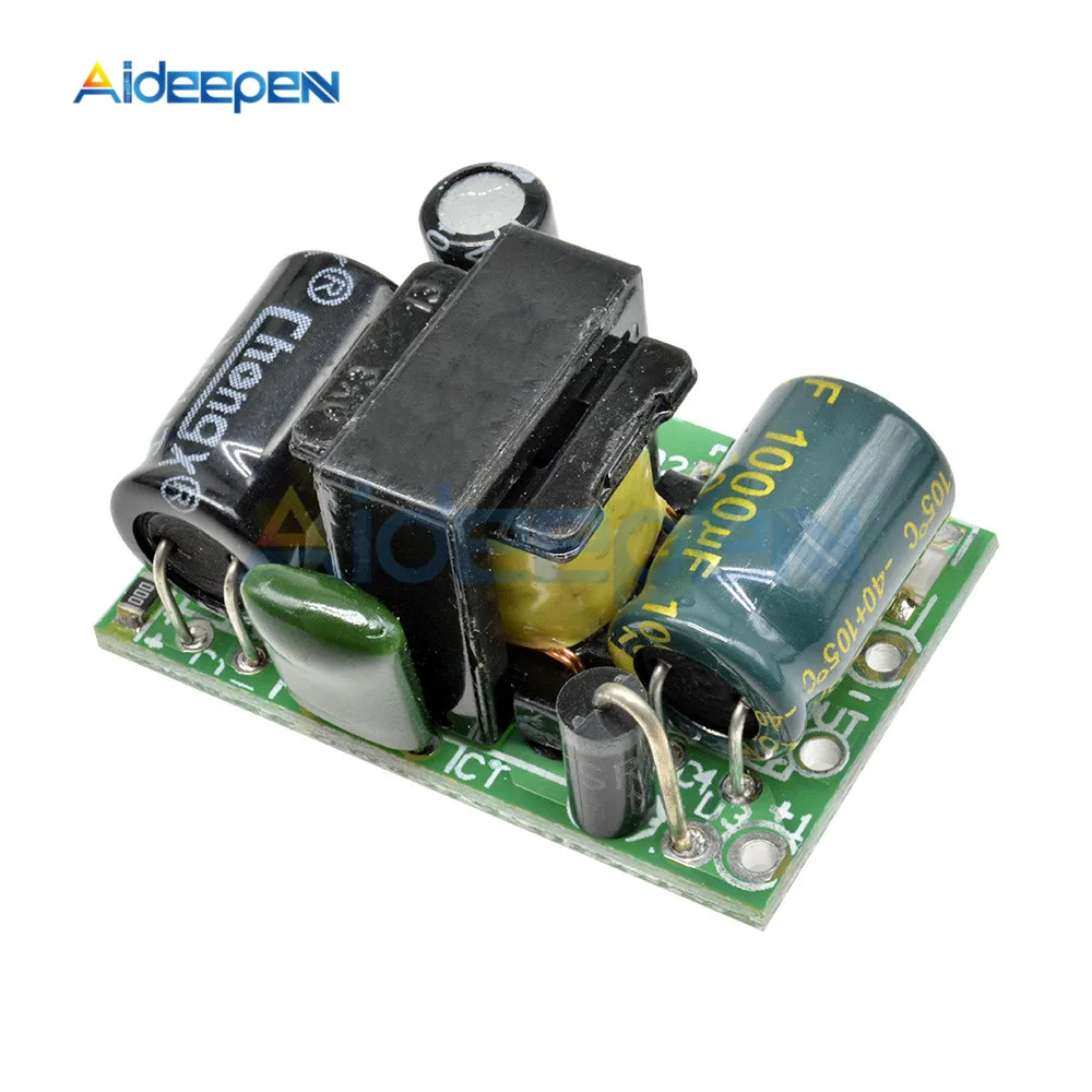 5 шт. AC-DC, 800 мА, 5 В понижающий преобразователь, понижающий модуль, 110 В, 220 В, для трансформатора, источник питания для Arduino, изоляция напряжения