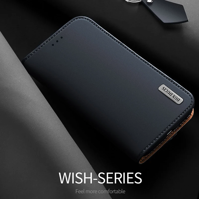 DUX DUCIS чехол из натуральной кожи для samsung Galaxy S9 S10 E Plus Note 10 9 Флип Магнитный кошелек противоударный чехол Coque