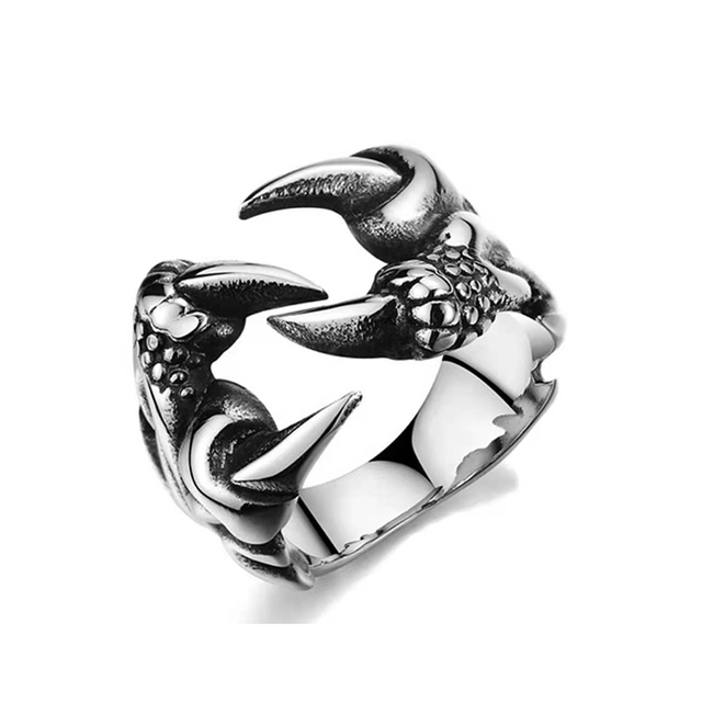Punk Opening Resizable Dragon Claw Rings Steampunk Hip Hop Personality Finger Jewelry Men Women Alloy Rings