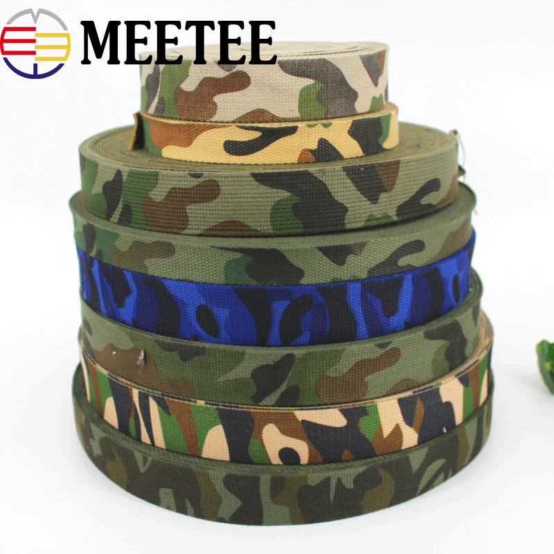 

15Yards Printed Canvas Polyester Cotton Webbing Backpack Strap Belt Webbing Ribbons Sewing Tape Bias Binding DIY Bag Accessories