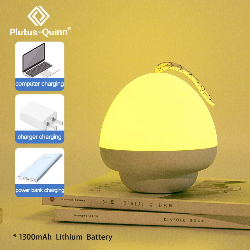 Новинка, Прямая поставка, светодиодный ночник для мамы и детей, 10 яркости, ночник, может висеть для дома, как настольная лампа и настольная лампа
