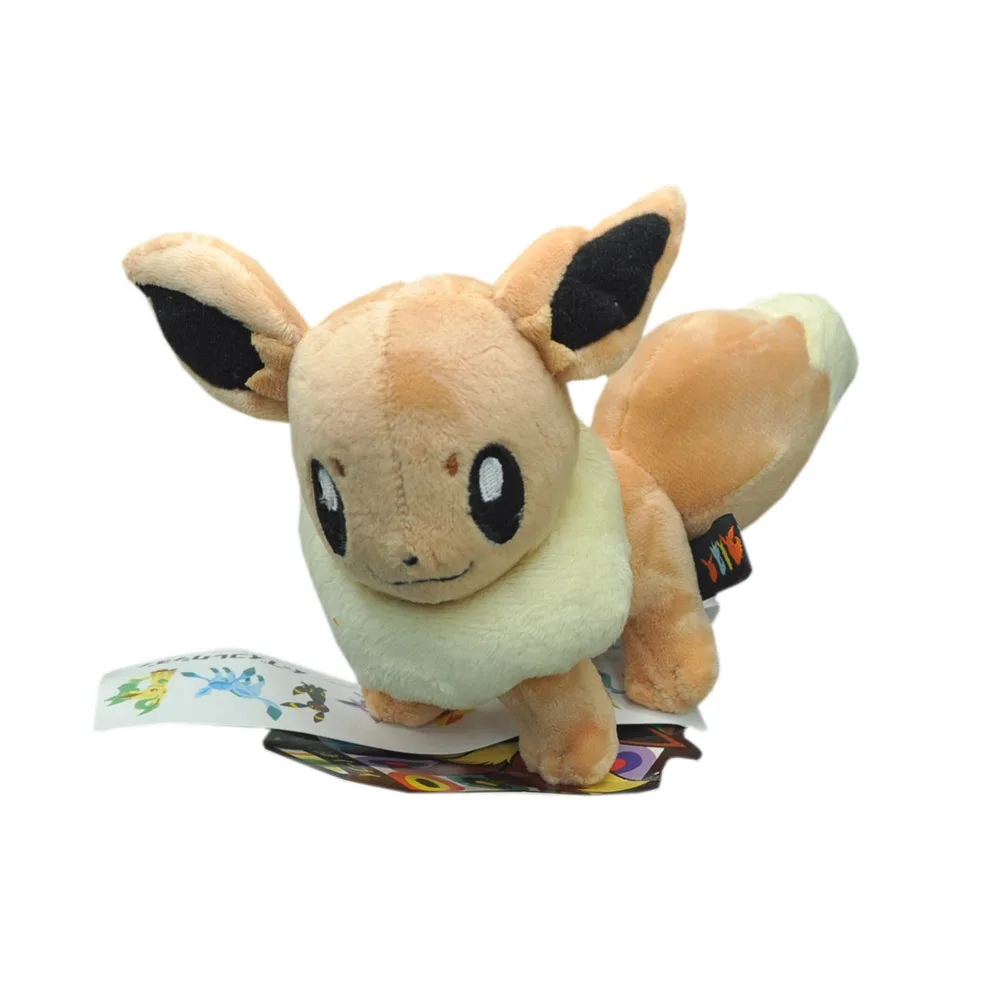 Блестящий умбреон Sylveon Umbreon flarion Vaporeon Jolteon Eevee Espeon Leafeon Glaceon 13-23 см плюшевая кукла мягкая игрушка Розничная - Цвет: Eevee 13CM