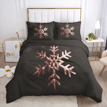 

ONGLYP Merry Christmas Bedding Set Duvet Cover with Pillow Case Single Twin Double Full Queen King Bedding Sets Quilt Cover