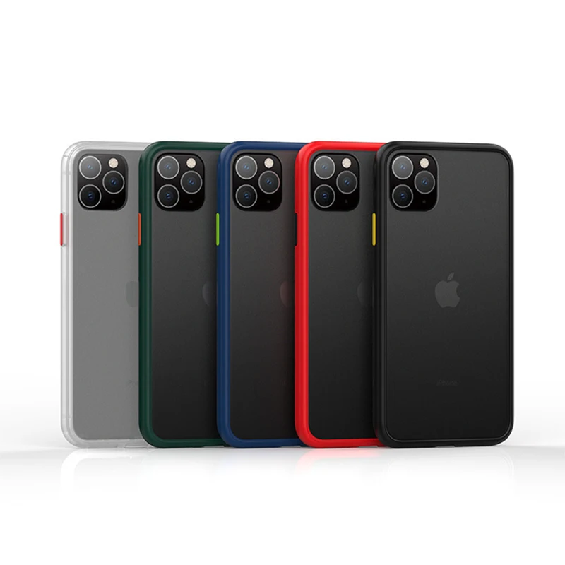 Матовый чехол для iPhone 7 Plus 8 12 Pro жесткий бронированный противоударный 12mini 11Pro Max