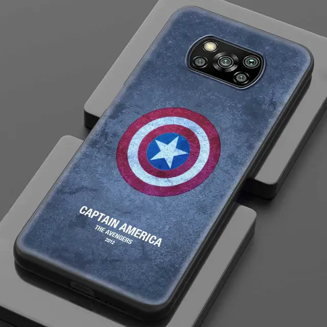 Case For Xiaomi POCO X3 NFC X3 M3 M4 Pro F3 GT F1 Coque for Mi 11T 10T Pro 9T 11 Note 10 Lite Civi Fundas Marvel Avengers Comics B09