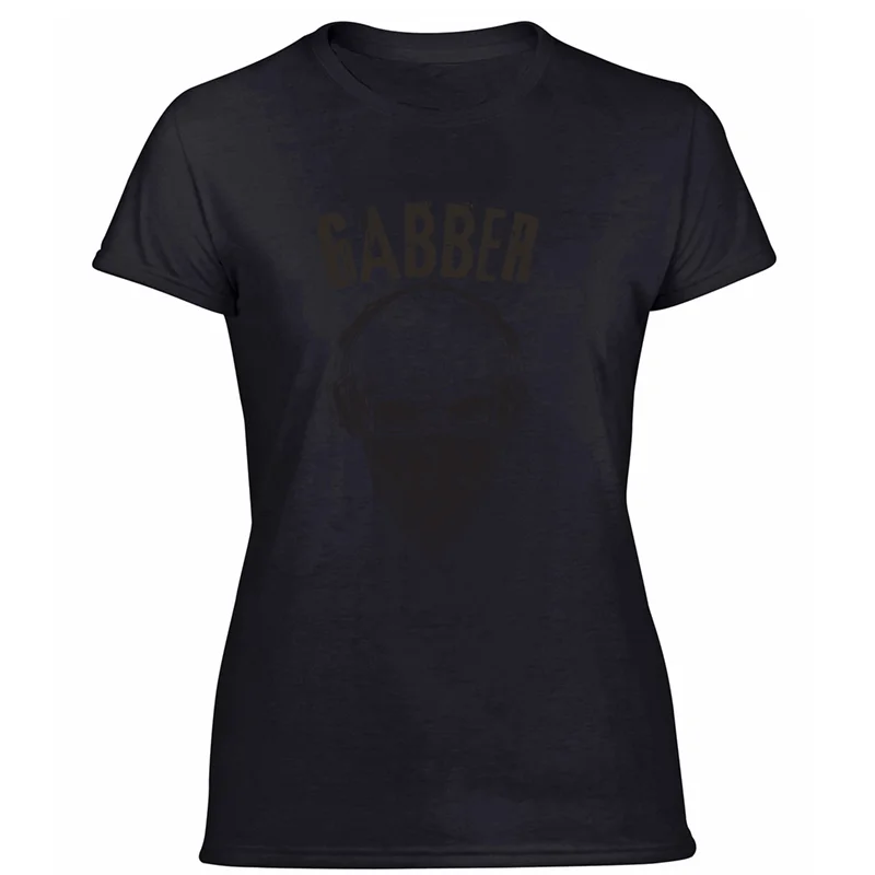 Women-Black Забавная дышащая футболка с надписью gabber techno bpm 180 200, подарок на фестиваль, футболка speedcore для мужчин, летняя футболка с круглым вырезом, евро - Цвет: Women-Black