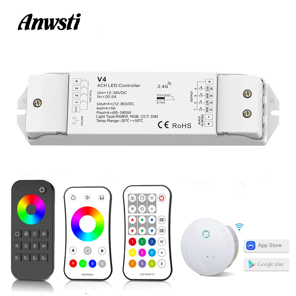 RGBW-LED-Controller-12V-24V-36V-DC-2-4G-Wireless-RF-Remote-Control-4 ...