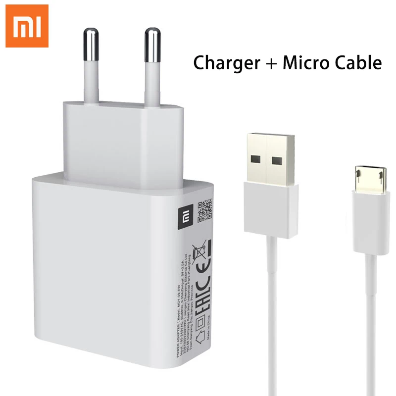 65w charger phone Original Xiaomi Charger Adapter 5V 2A Micro USB Type-C Data Cable Travel Charging Adapter For MI 3 4 5 Redmi Note 3 3S 3X 4X 65w usb c charger Chargers