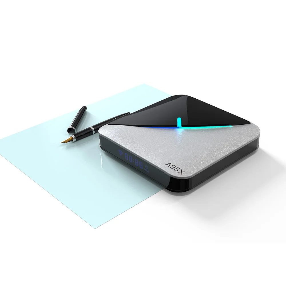 A95X F3 Air RGB светильник Smart tv Box Android 9,0 Amlogic S905X3 4 Гб 64 Гб Wifi 4K 60 кадров в секунду медиаплеер 2 Гб 16 Гб телеприставка