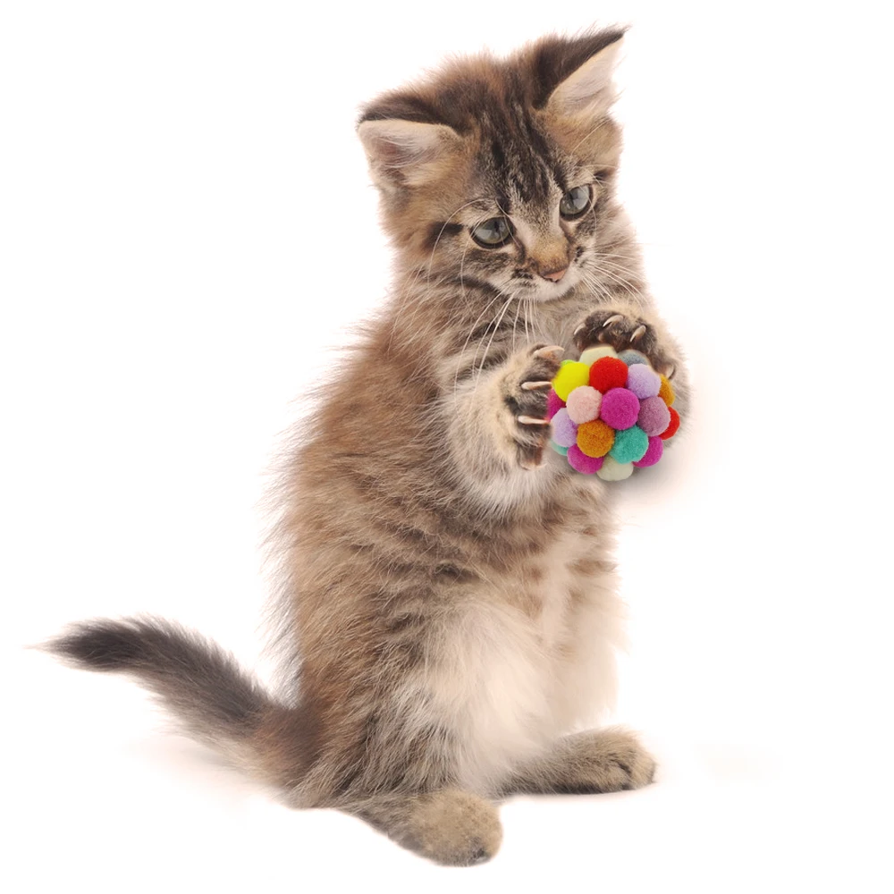 Красочная надувная игрушка для кошки в виде шара ручной работы плюшевый шар кошачья интерактивная игрушка Мими Любимые товары для домашних животных игрушки для кошек интерактивные