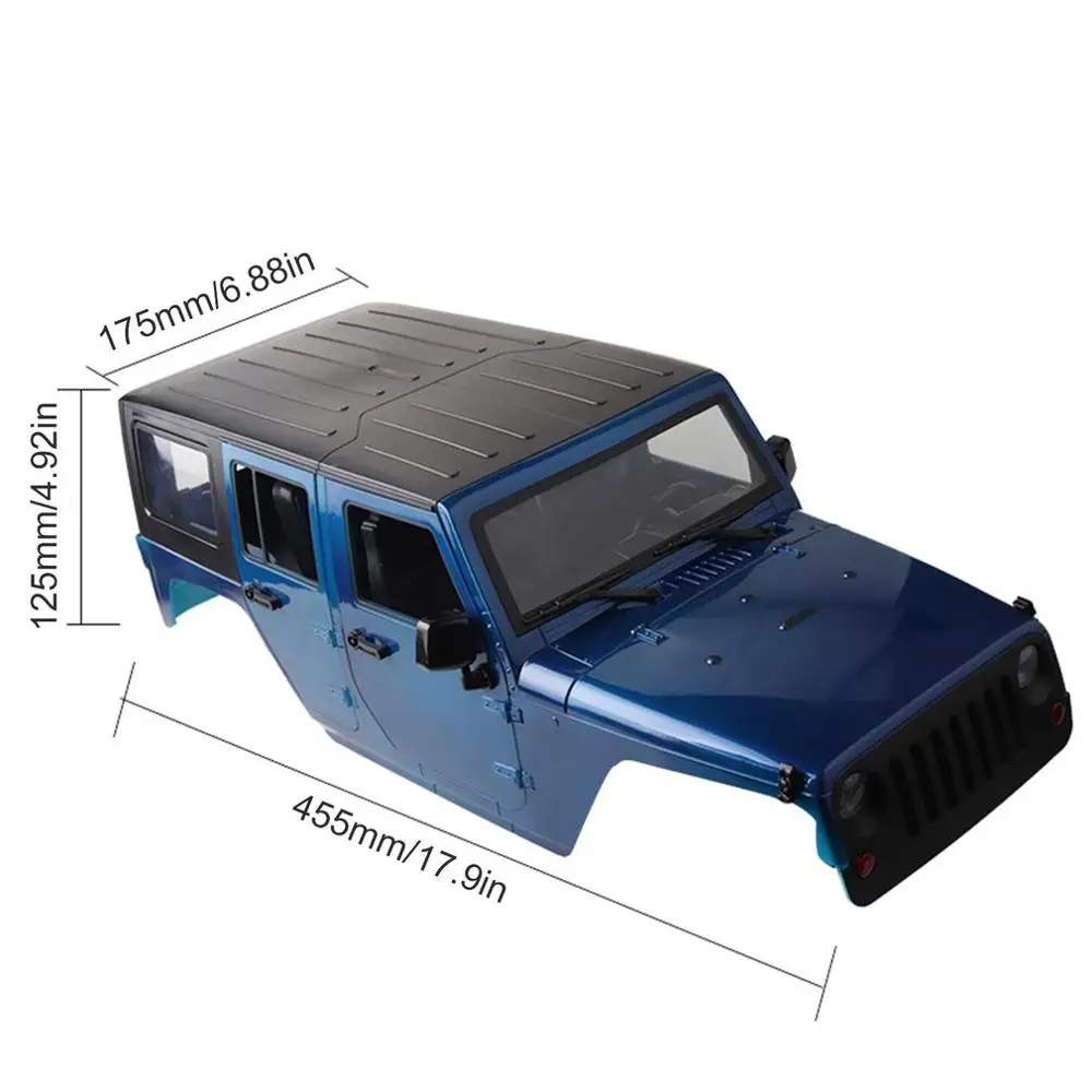 В разобранном виде 313 мм корпус колесной базы для 1/10 RC Гусеничный Jeep Cherokee Wrangle axial