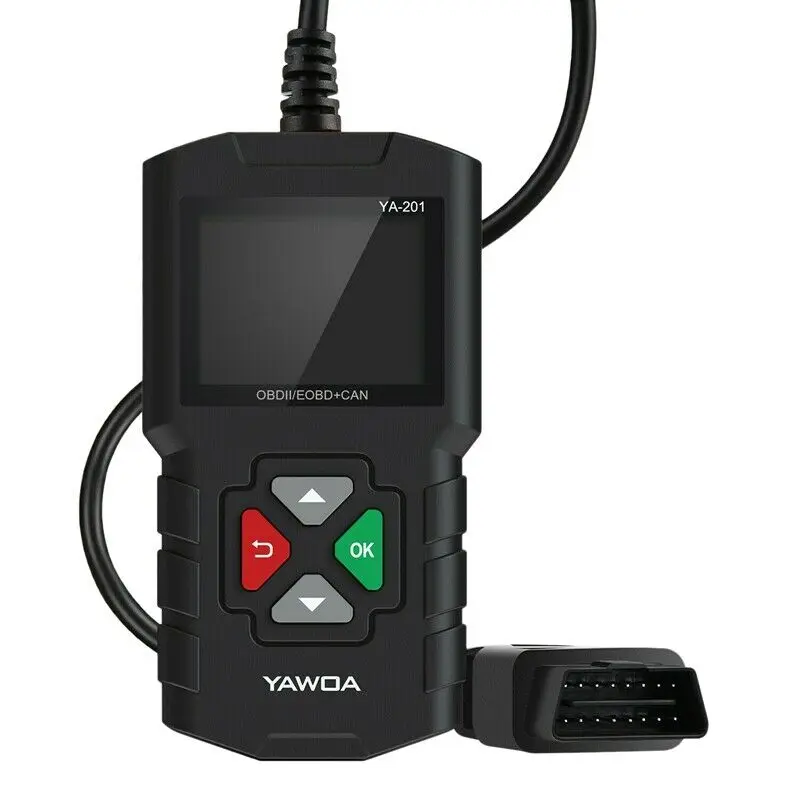 YAWOA YA201 считыватель кодов OBD2 EOBD автомобильный диагностический инструмент Многоязычный мульти-ЭБУ тестирование батареи USB обновление Авто адаптер