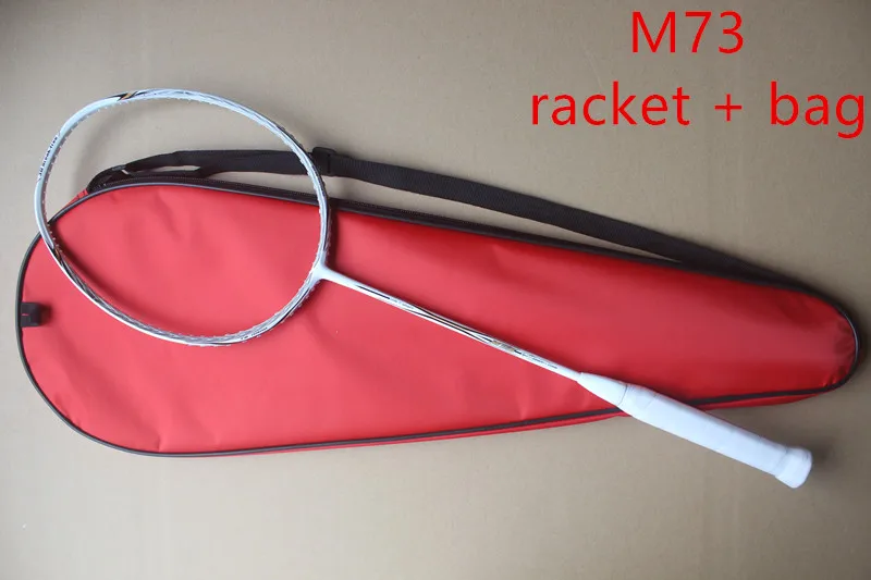 M73 red racket M73 ракетки для бадминтона nano carbon высокое качество ракетка для бадминтона - Цвет: M73 red racket