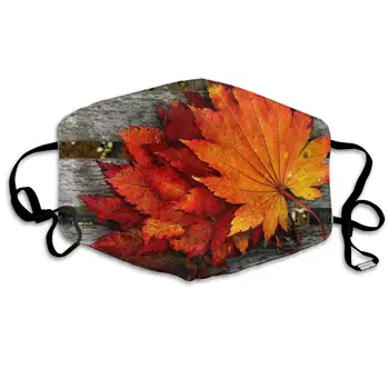 

Mouth Mask for Daily Dress Up, Maple Leaf Anti-dust Mouth-Muffle, Washable Reusable Holiday Half Face Masks for Mens and Womens