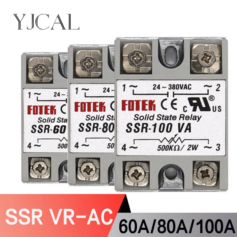 Módulo de Relé de Estado Sólido Módulo de Relé de Estado Sólido de 24380v Segundos 60a 80a 100a 500k Ohm para 24-380v ac de Alta Qualidade