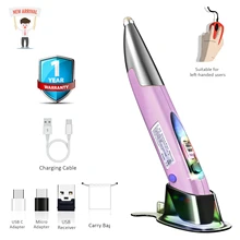 2.4GHz Mini Mice with Stylus Wireless Rechargeable Mouse Pen USB 1200 DPI 4 Keys For Tablet Laptop PC Desktop Smart TV Box