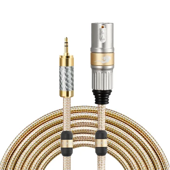 

Hifi Audiophile Audio Cable 3.5mm Mini Jack to XLR 3 Pin Regular for Mobile Soundbox Silver-plated Conductor 1M 2M 3M 5M 10M