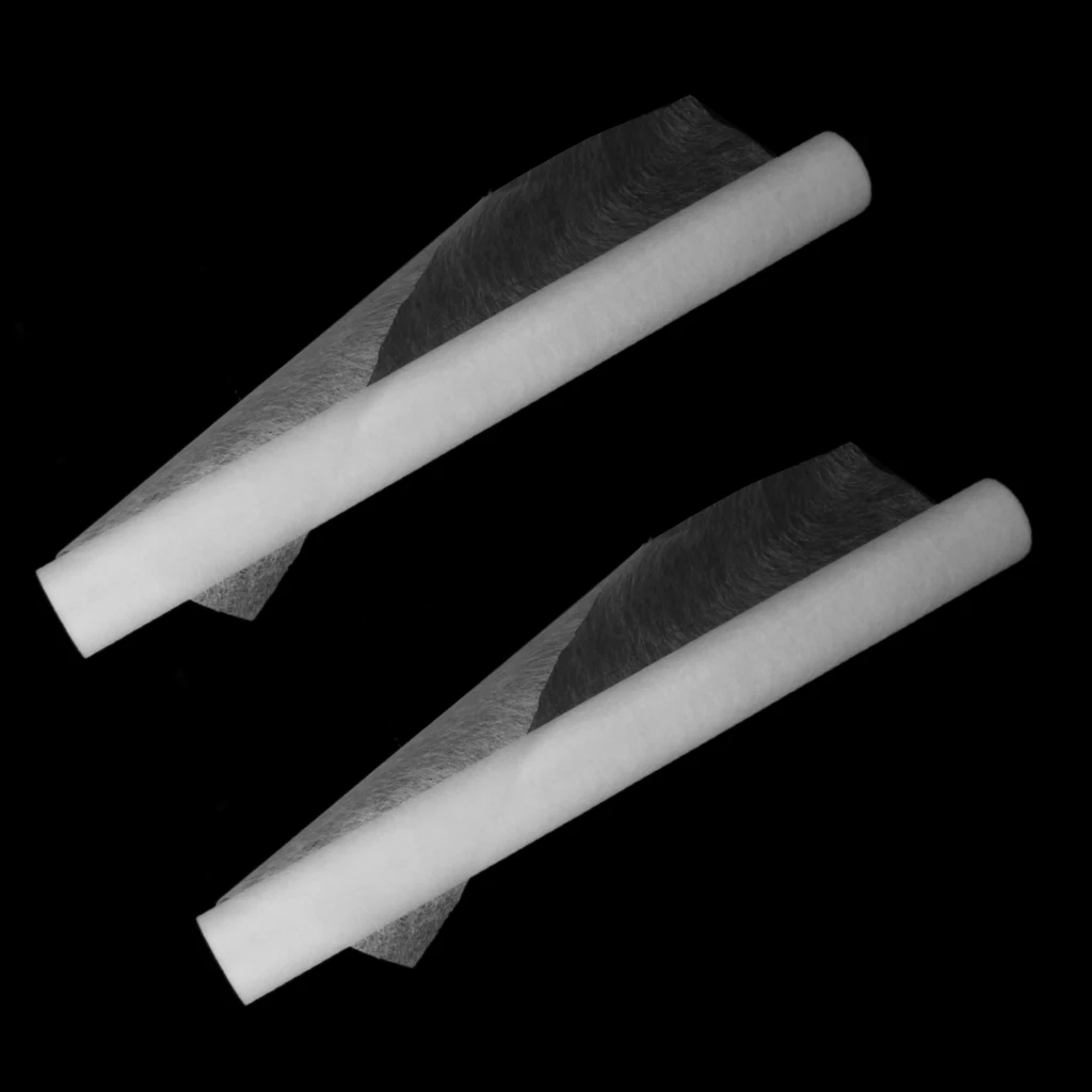 2 Rolls 3 Meters x 40cm Fabric Fusing Tape Adhesive Hem Tape Iron-on Tape Fabric Fusible Bonding Web Tape