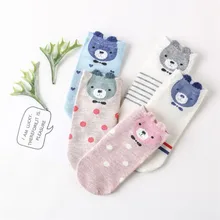 Горячая распродажа! Женские носки с забавными героями мультфильмов, 5 пар/лот, летние и осенние короткие носки с милыми животными, женские и женские хлопковые носки