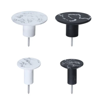 

4Pcs/set Wall Hook Towel Hanger Wall Mounted Hangers Screws Install Home Storage Hanger Handbag Hat Scarf Hook Key Holder