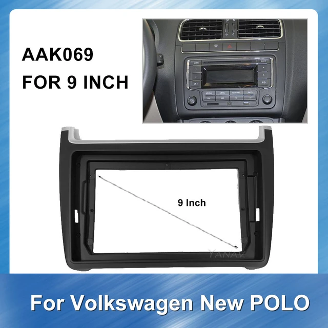 Car radio Fascia Trim Panel fascia Frame for Volkswagen new POLO 2012-2018  car GPS Navigation dvd Dashboard plastic Fascia Panel - AliExpress