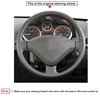 DIY Artificia Leather Car Steering Wheel Cover for Peugeot 207 2006-2014 Fiat Scudo 2010-2016 Expert 2008-2016 Partner 2009-2022 ► Photo 3/6