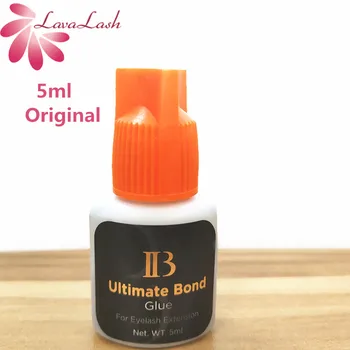 

Free Shipping i-beauty 5 bottles/lot IB Ultimate bond Glue Individual eyelash extensions glue orange cap 5ml/bottle